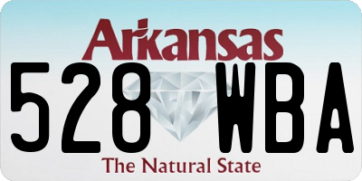 AR license plate 528WBA