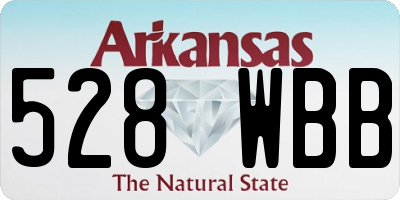 AR license plate 528WBB