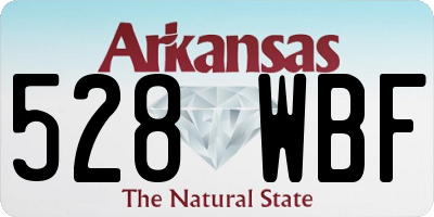 AR license plate 528WBF