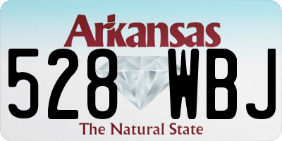 AR license plate 528WBJ