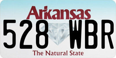 AR license plate 528WBR