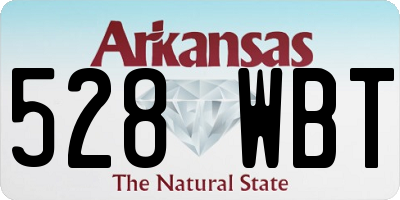 AR license plate 528WBT