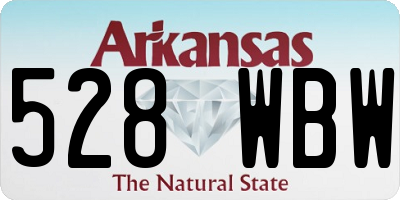AR license plate 528WBW