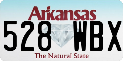 AR license plate 528WBX