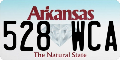 AR license plate 528WCA