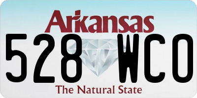 AR license plate 528WCO