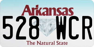 AR license plate 528WCR