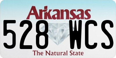 AR license plate 528WCS