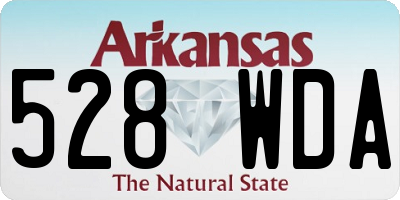 AR license plate 528WDA