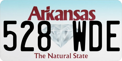 AR license plate 528WDE
