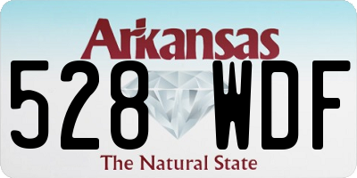 AR license plate 528WDF