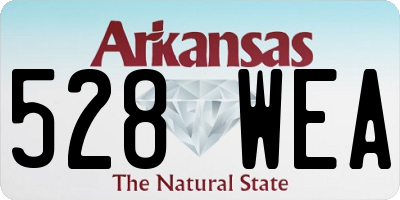 AR license plate 528WEA