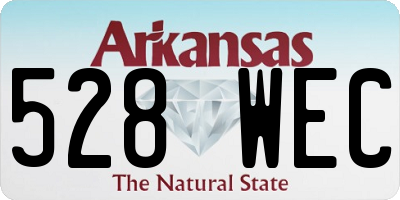 AR license plate 528WEC