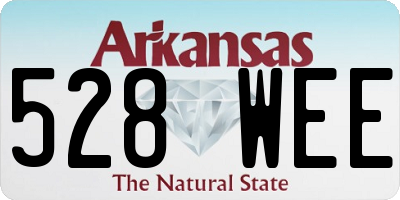 AR license plate 528WEE