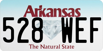 AR license plate 528WEF