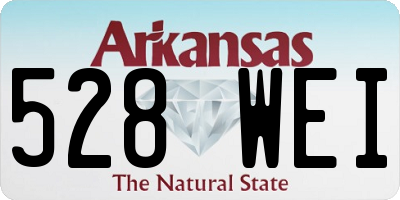 AR license plate 528WEI