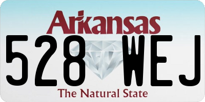AR license plate 528WEJ