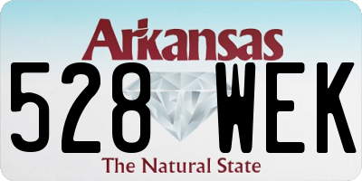 AR license plate 528WEK
