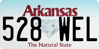 AR license plate 528WEL
