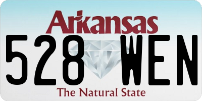 AR license plate 528WEN