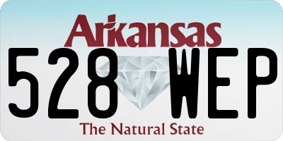 AR license plate 528WEP