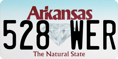 AR license plate 528WER