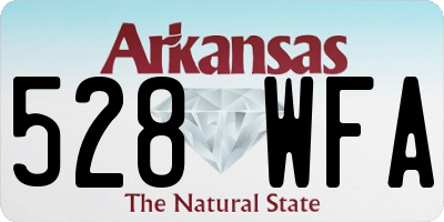 AR license plate 528WFA