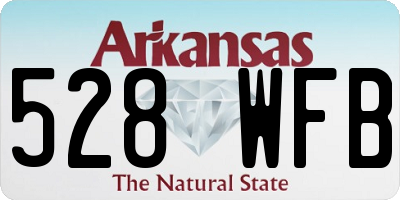 AR license plate 528WFB