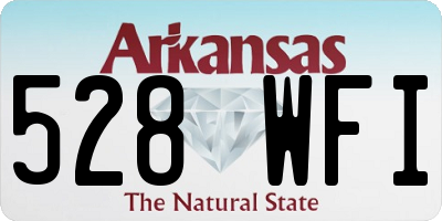 AR license plate 528WFI