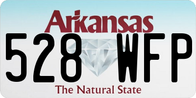 AR license plate 528WFP