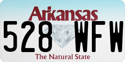 AR license plate 528WFW