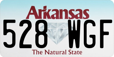 AR license plate 528WGF