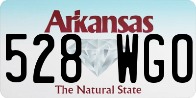 AR license plate 528WGO