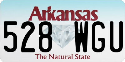 AR license plate 528WGU