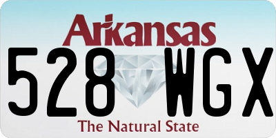 AR license plate 528WGX