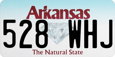 AR license plate 528WHJ