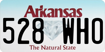 AR license plate 528WHO