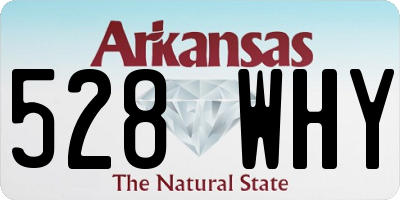 AR license plate 528WHY
