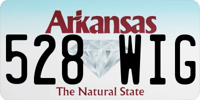 AR license plate 528WIG