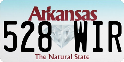AR license plate 528WIR