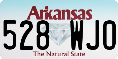 AR license plate 528WJO