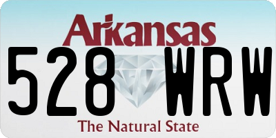 AR license plate 528WRW