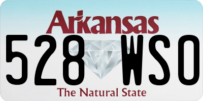 AR license plate 528WSO