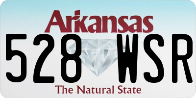 AR license plate 528WSR