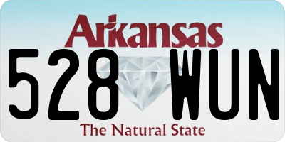 AR license plate 528WUN