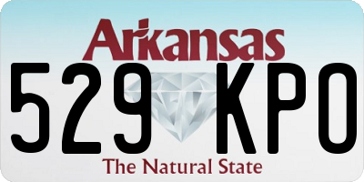 AR license plate 529KPO
