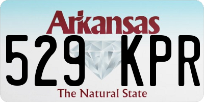 AR license plate 529KPR