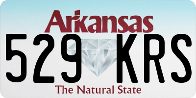 AR license plate 529KRS