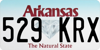 AR license plate 529KRX