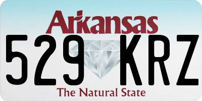 AR license plate 529KRZ